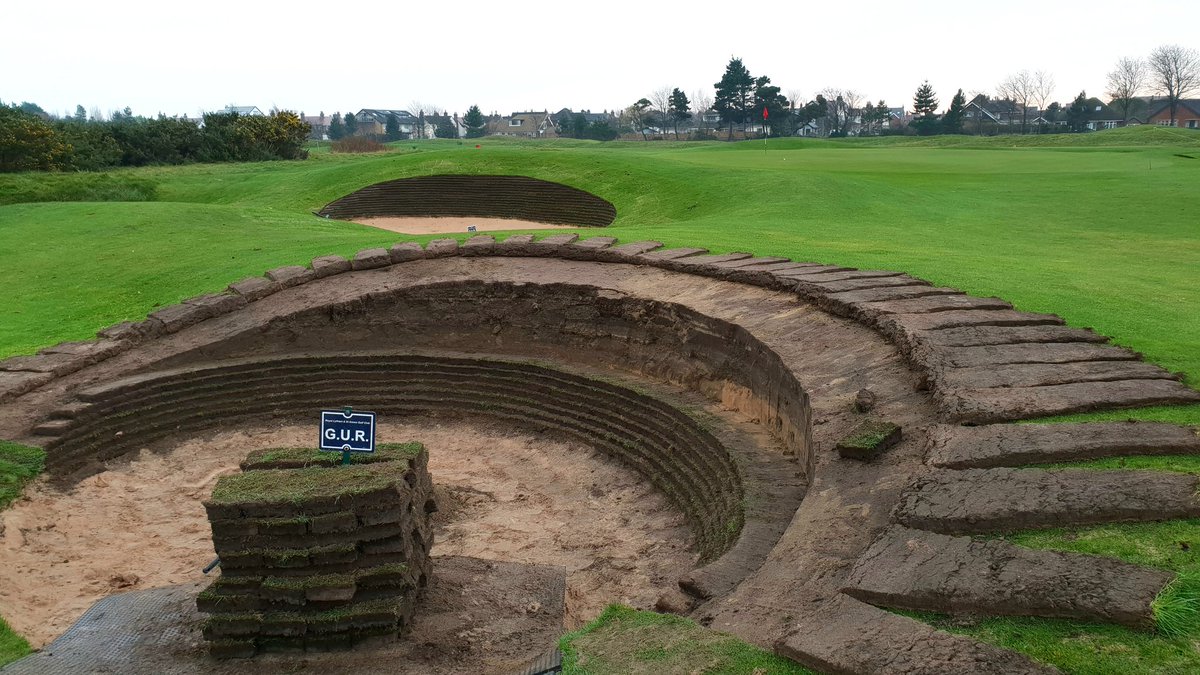 Mark Emms (@markalunemms) on Twitter photo Bunker artistry <a href="/RoyalLythamGolf/">Royal Lytham Golf Club</a> today Bunker artistry <a href="/RoyalLythamGolf/">Royal Lytham Golf Club</a> today