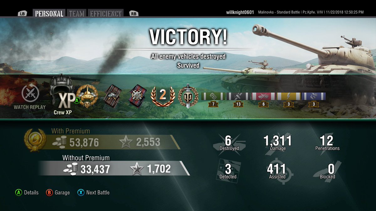 willknight0601's tweet photo. Almost boke my record if I could've had 1 more kill! #WorldofTanksMercenaries @Xbox @WoTConsole #XboxShare https://t.co/OQZcBDbJ20