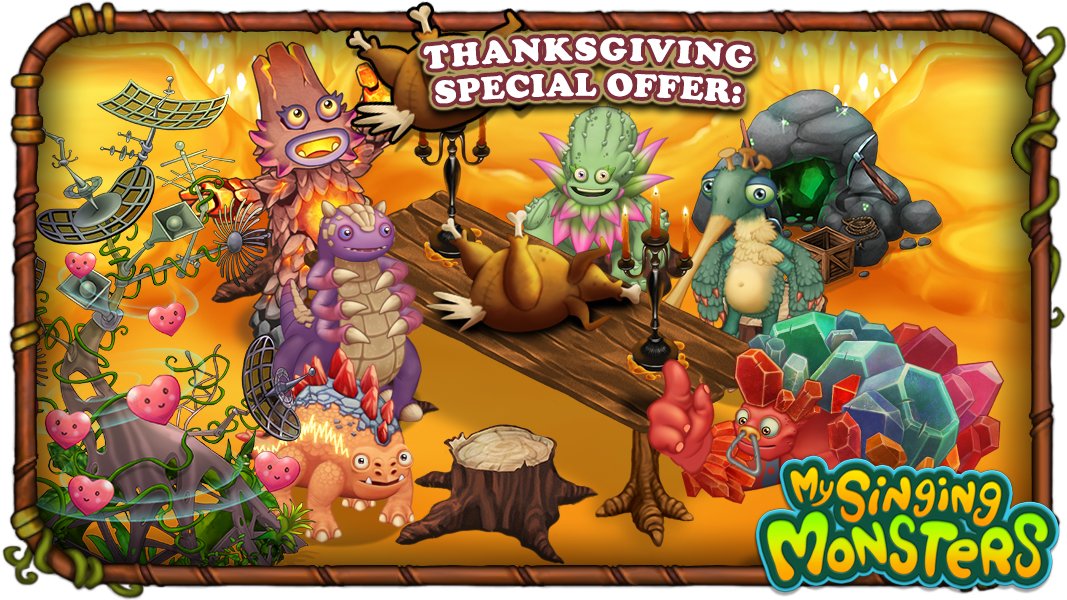 Happy Thanksgiving! 🍗 The reappearance of the Fire Monsters has