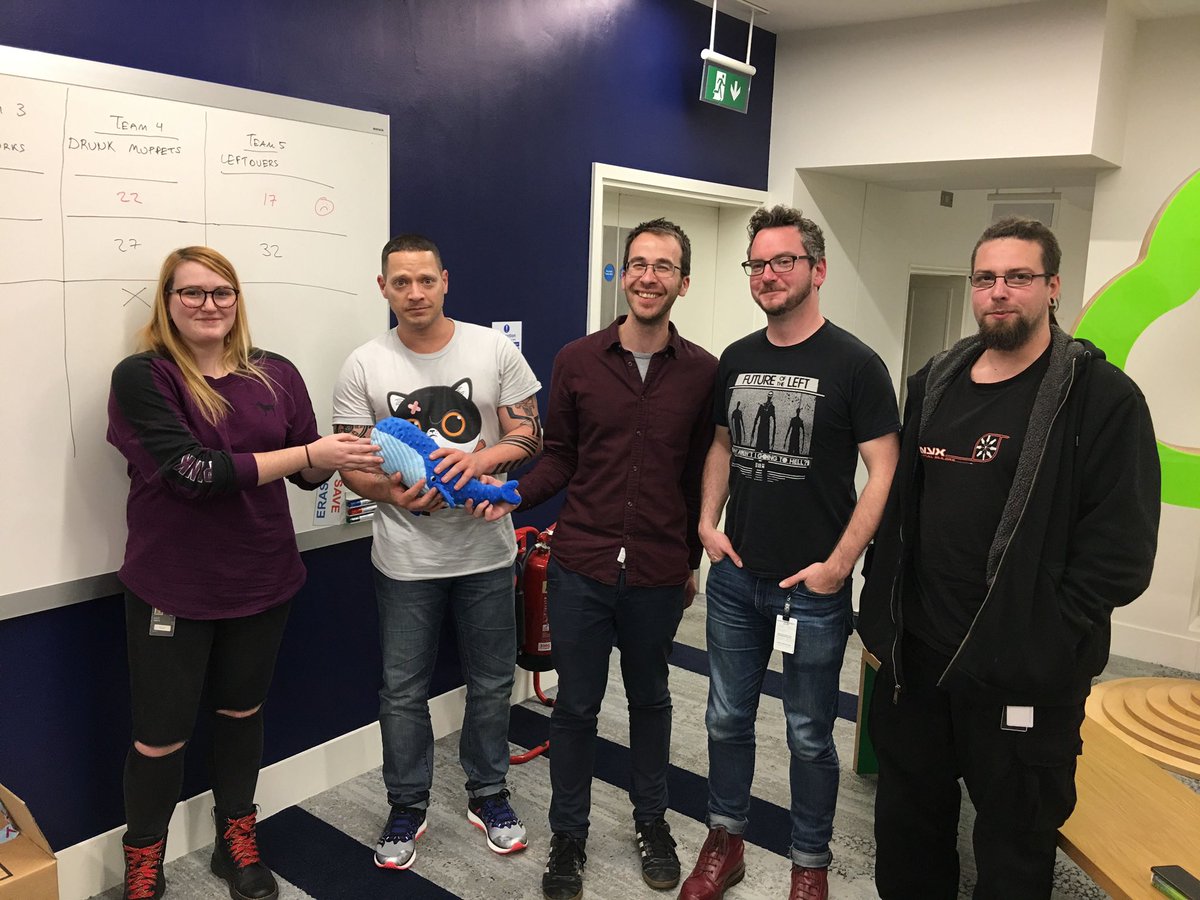 And congrats to our winners, the canal boat team, for winning the coveted overwhaleming prize