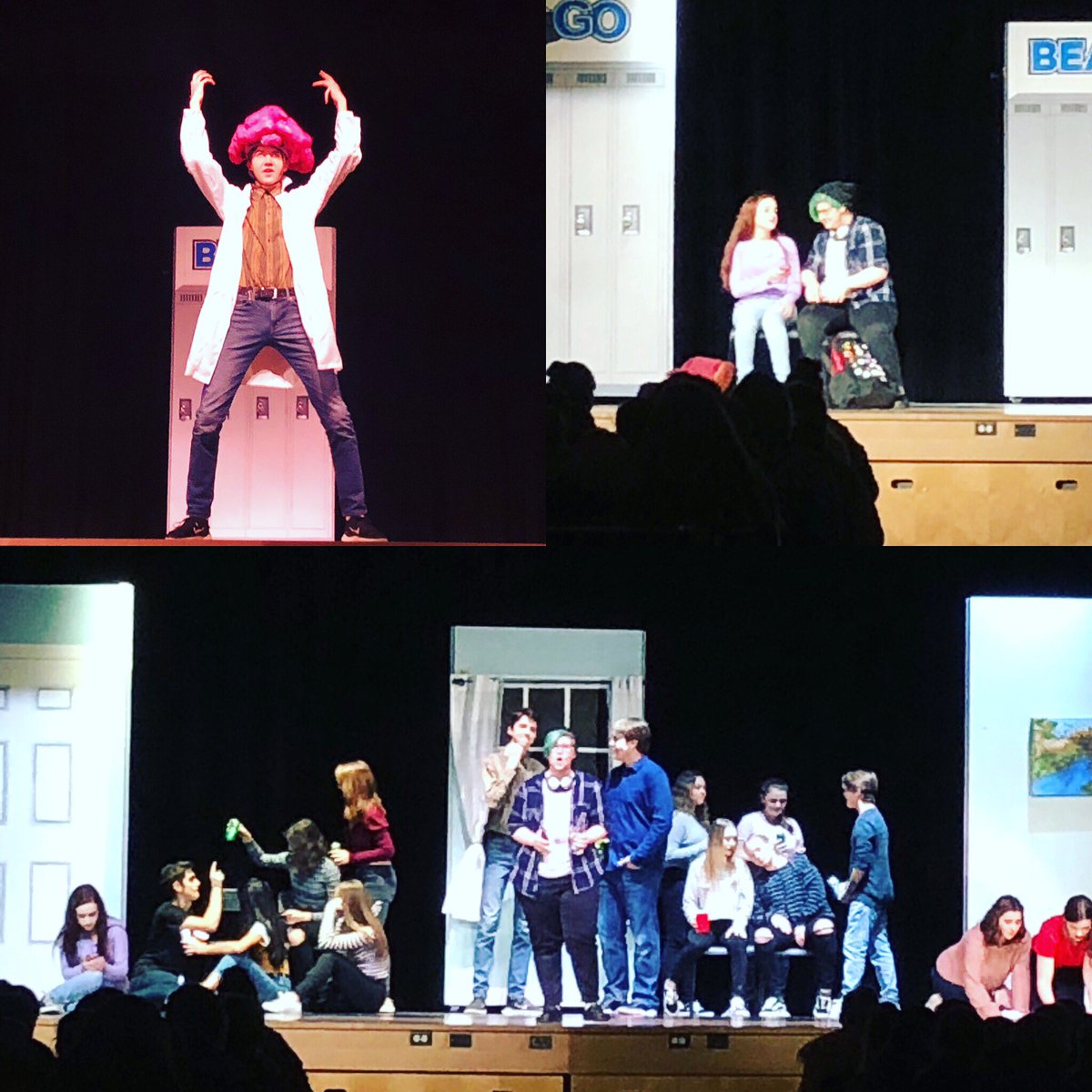 BrooklinMusical's tweet photo. Final show of TEEN BRAIN: THE MUSICAL tonight! You can still buy your tickets at the door. $5 students $10 Adults. @brooklinhs @BHSArtsDept @beargrowls https://t.co/5Ln4nTahDE