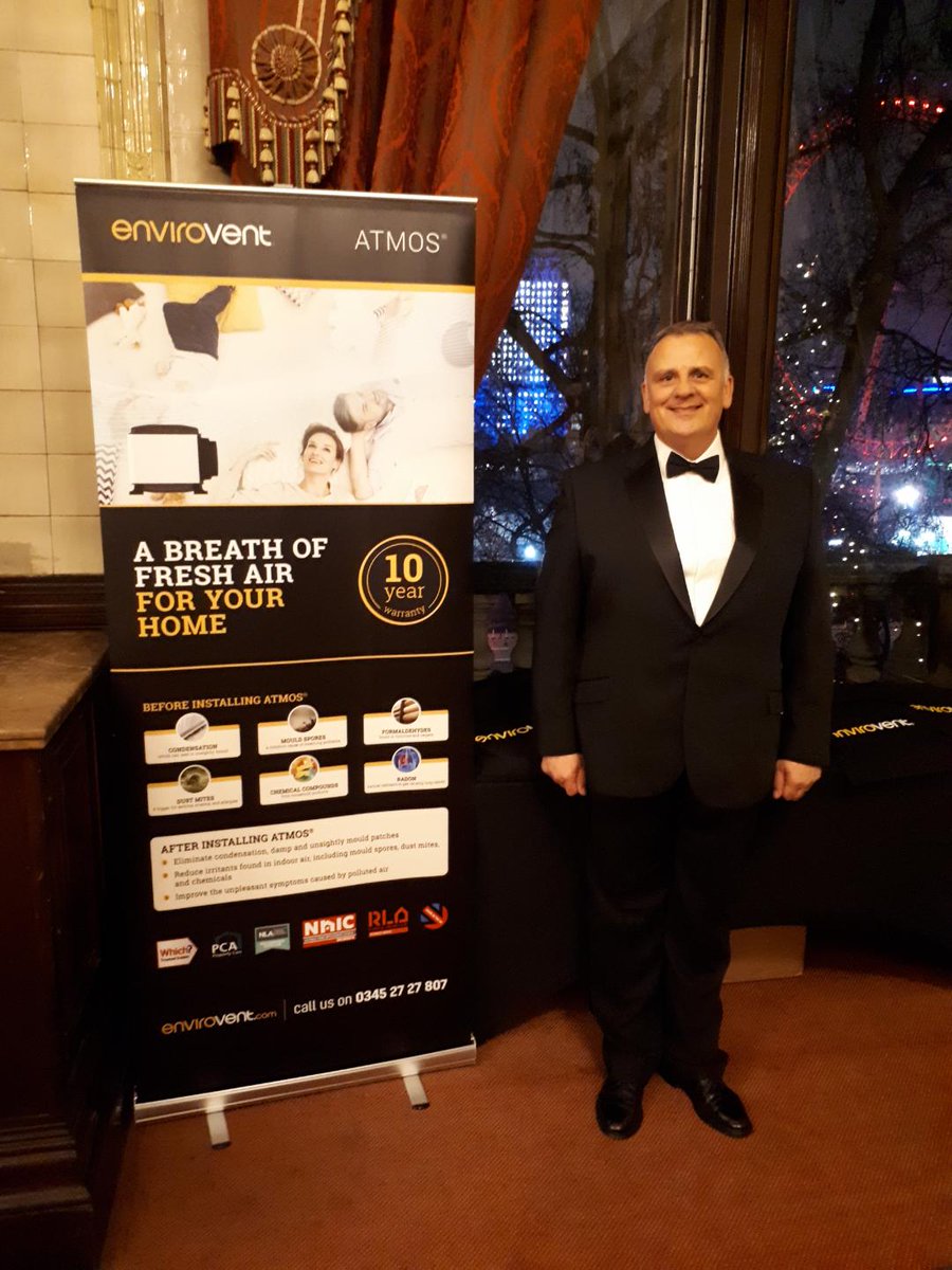 envirovent's tweet photo. It's the #NHIC18 Annual Awards tonight and our Business Development Manager, Richard is wishing all finalists the best of luck!
#lookingdapper #awards #HomeImprovements https://t.co/QoXSnX68rK
