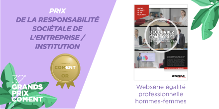 communicantsfr's tweet photo. …et le #COMENTOR du Prix de la communication sur la #RSE de l'entreprise ou institution est attribué à MBDA Systems (@byMBDA ) avec @agencewat pour la "Websérie égalité professionnelle femmes-hommes" ! #GPCOMENT https://t.co/uR0Cs1Prgd