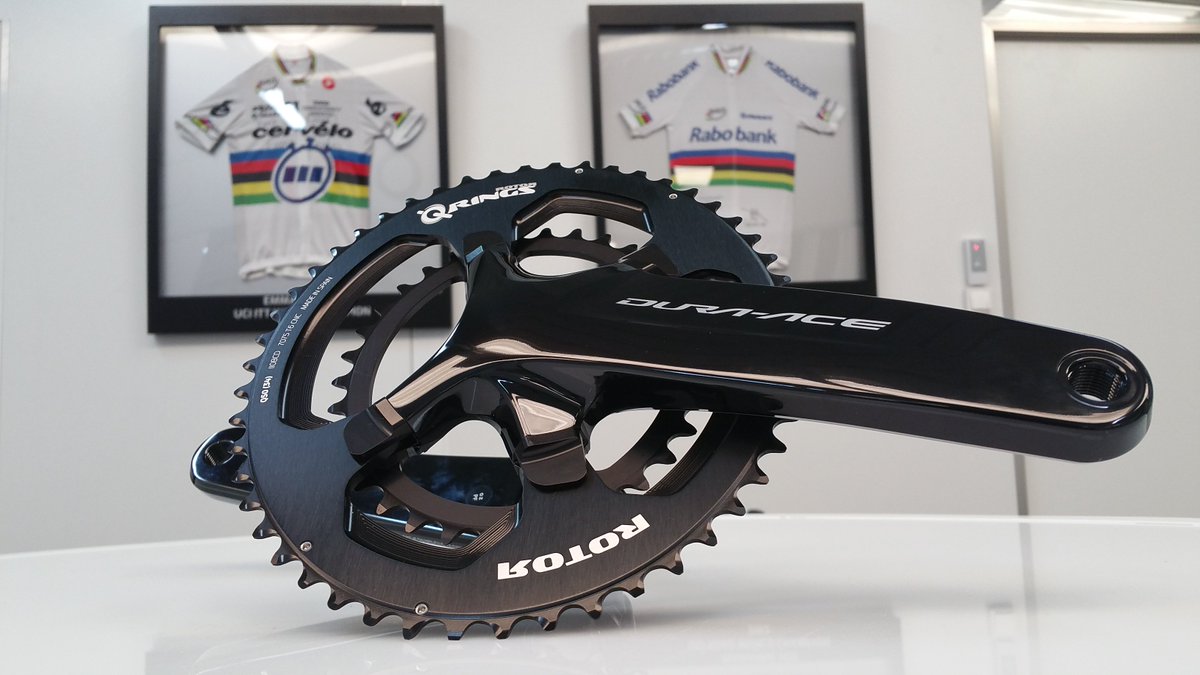 ROTOR_bike's tweet photo. Now you can assemble your Shimano® Dura-Ace R9100 or Shimano® Ultegra R8000 cranks with the new ROTOR Q RINGS BCD110X4 and enjoy all the advantages of oval chainrings. #ROTORbikecomponents #QRINGS https://t.co/HghD0GFHaU