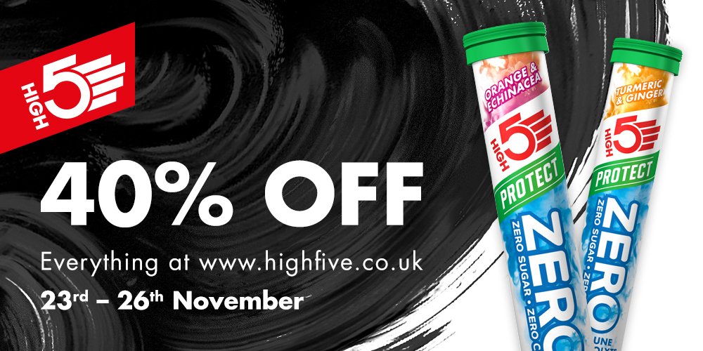 Special deals on <a href="/HIGH5Nutrition/">HIGH5</a> Outlaw on course nutrition includes Citrus Energy Drink, Mixed Energy Gels (with &amp; without caffeine) &amp; ZERO tabs. Ideal time to try them with 40% off!