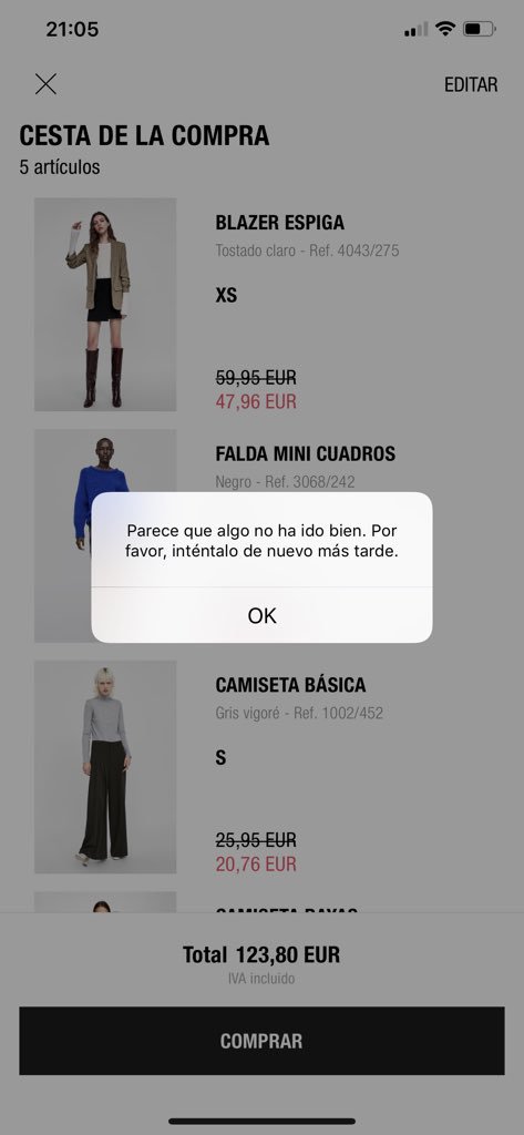 kbiain's tweet photo. Amancio no me hagas estoooo @inditex @zara 😫 #BlackFriday2018 #zara #app #petada https://t.co/t3TON2P7OV