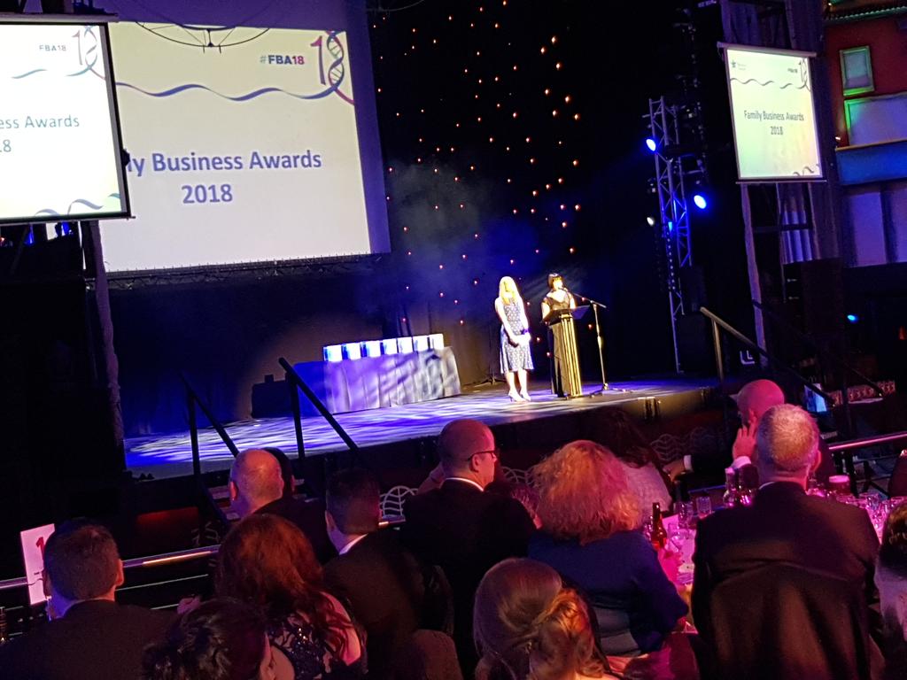 JaneSelman's tweet photo. It's started! @AthenaLeicester @BlakemanandCo @FamilyBizAwards https://t.co/OCXHNJCCgv