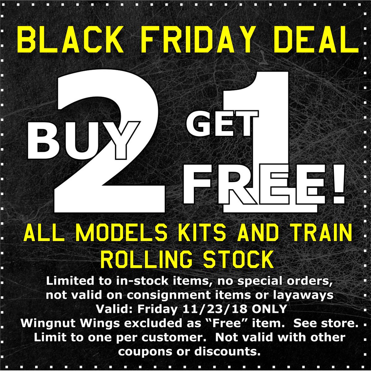 Section8Hobbies's tweet image. Our Black Friday buy 2 get 1 FREE sale is back !!! - mailchi.mp/1d735d89b23d/o…