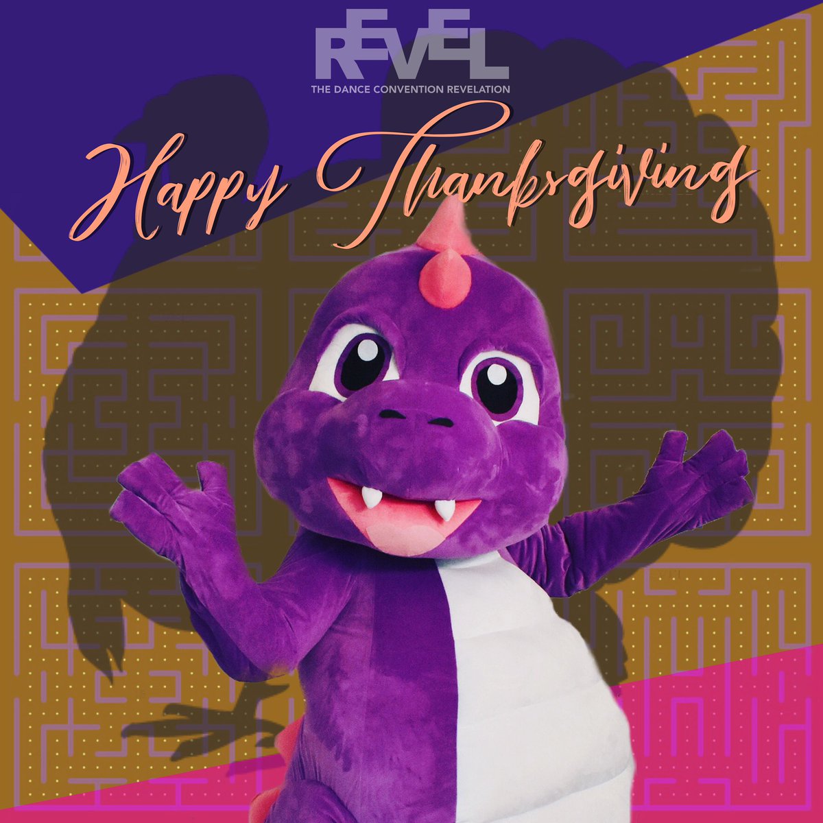 Happy Thanksgiving from REX &amp; the entire #revelfam!! We are grateful for the studio directors, dancers &amp; their families who support REVEL 🧡