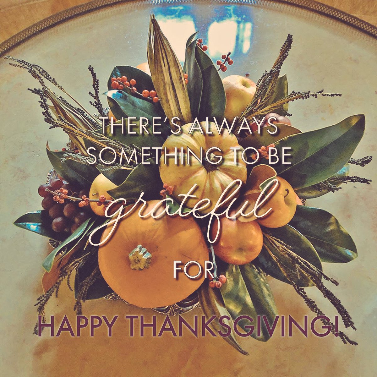 Colossians 3:15 “...And be thankful.” If you are grateful for everything, then whatever you have is enough. Wishing you and your family a #HappyThanksgiving from my family to yours.