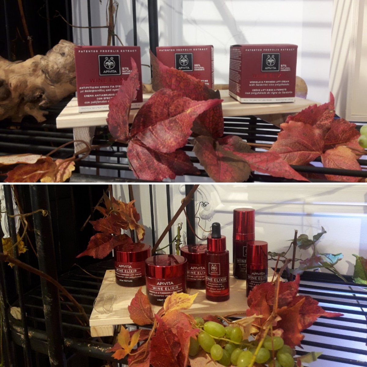 AnaFombe's tweet photo. Lo nuevo de @ApivitaES es una auténtica maravilla para los sentidos. Su línea #wineelixir viene directamente de las vides de la isla #griega de #Santorini. Apuesta por la #cosméticanatural y eficaz. #OpenDayInhouse. @InHouseSC https://t.co/o8edVbNF97
