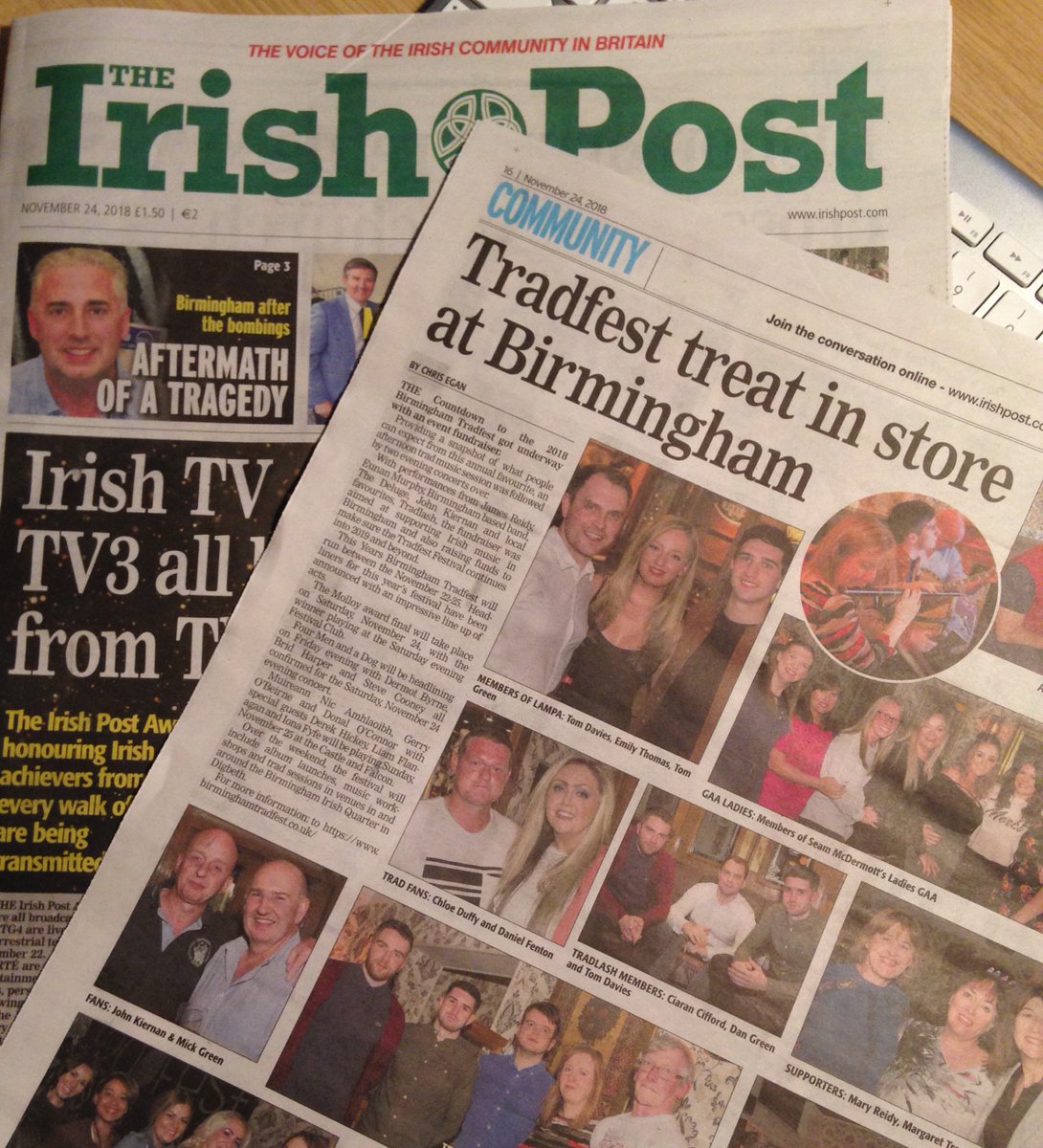 chriseganuk's tweet image. Birmingham all set for a Tradfest treat this weekend, starting tonight in the #SpottedDog running through to Sunday 25th Nov @bhamtradfest #BrumHour #tradfest2018