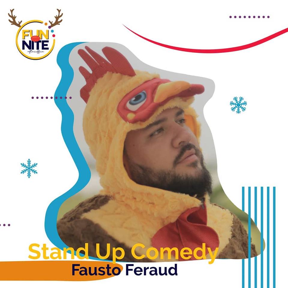 funniteec's tweet photo. ¿Están listos para FunNite? Nuestro Standupero @faustoferaud llega con nuevas sorpresas.
No te puedes perder la edición navideña el martes 11 de Diciembre desde las 18h00 🎄🎅⛄ Inscripciones en el link de nuestra bio #MoreFunLessWork https://t.co/4a5bf4WUnd