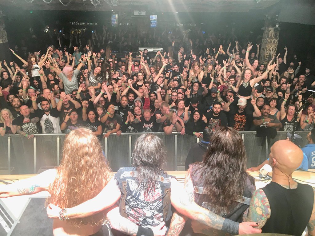 San Diego!  HOLY... FREAKIN... SH*T!!!?? When a guy and gal get ejected for having sex during "Davidian" (in the front row no less!?) you know it's gonna complete insanity! *no joke!*... WOW, what a welcome back you gave us, we are blown away!  

Thank you San Diego!!