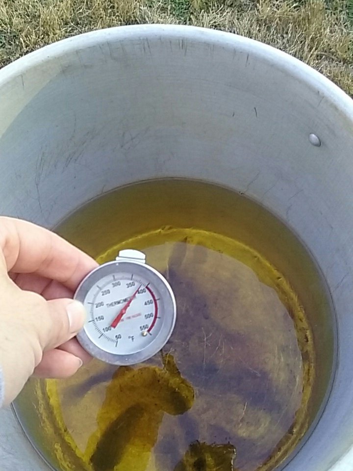 SciCoachOv's tweet photo. A great application of #Sci5P31. #TeamOScience frying a14lb. turkey in 50 minutes. https://t.co/BKAr4cxBwZ