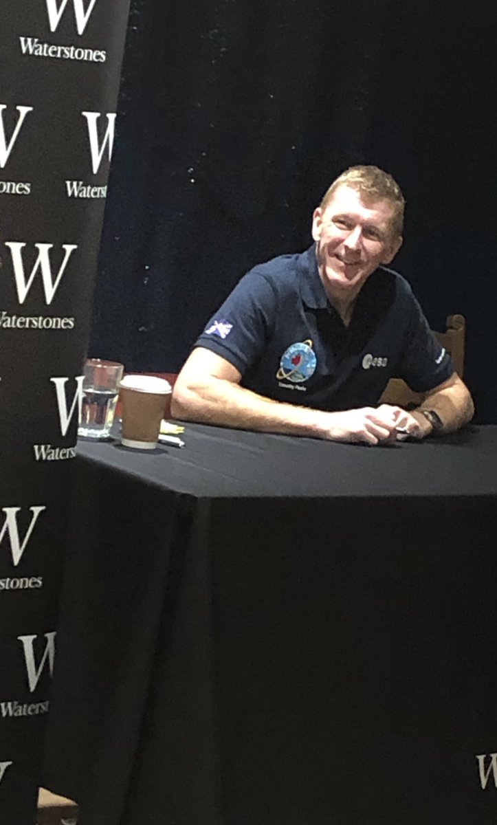 astro_timpeake's tweet photo. Thank you to everyone who came to @WaterstonesCamb tonight for the #AstronautSelectionTestBook signing. So great to meet you all! Tomorrow I’ll be @WaterstonesPicc 
https://t.co/zm0BU1fSln https://t.co/mStUVUfceV