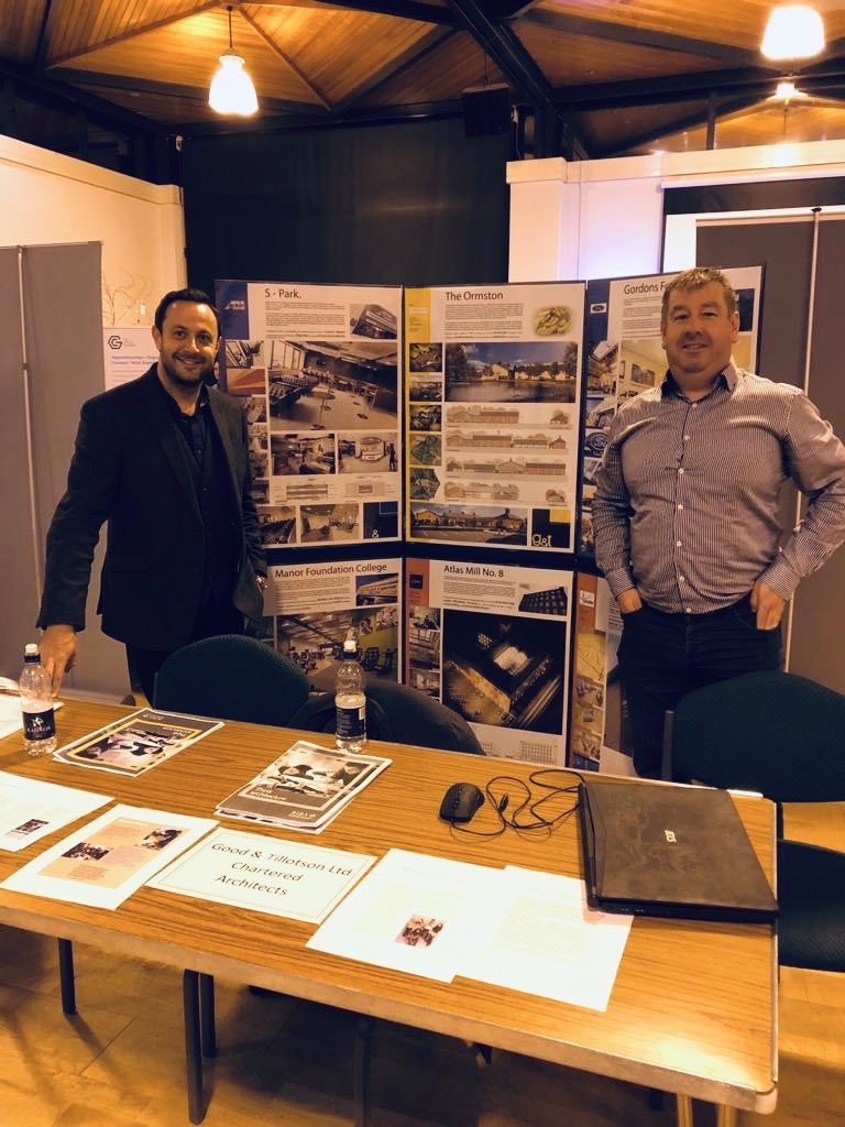 Trying to inspire the next generation at <a href="/CanonSlade/">Canon Slade School</a> careers convention! #architecture