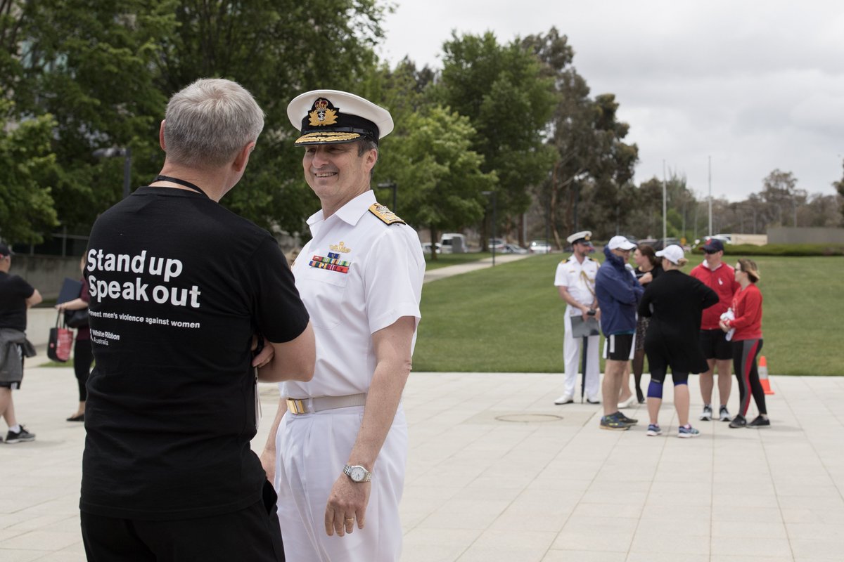 DefenceAust's tweet photo. Today is #WhiteRibbonDay - Australia’s largest male led campaign to end men’s violence against women.

All three Services in #YourADF are @WhiteRibbonAust accredited and Defence encourages employees to stand up and say no to violence against women. https://t.co/JdOgpghUPN