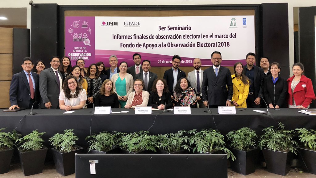 FAOEmx's tweet photo. Concluye el 3er Seminario de Informes Finales de Observación Electoral 'Fondo de Apoyo a la Observación Electoral 2018. #SociedadCivilObserva https://t.co/Fei3o6W3j7