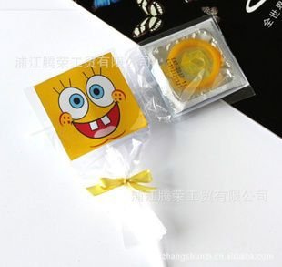 Cursed_Merch's tweet photo. SpongeBob condoms (Unknown manufacturer, unknown date) https://t.co/AkoXxmwgZT