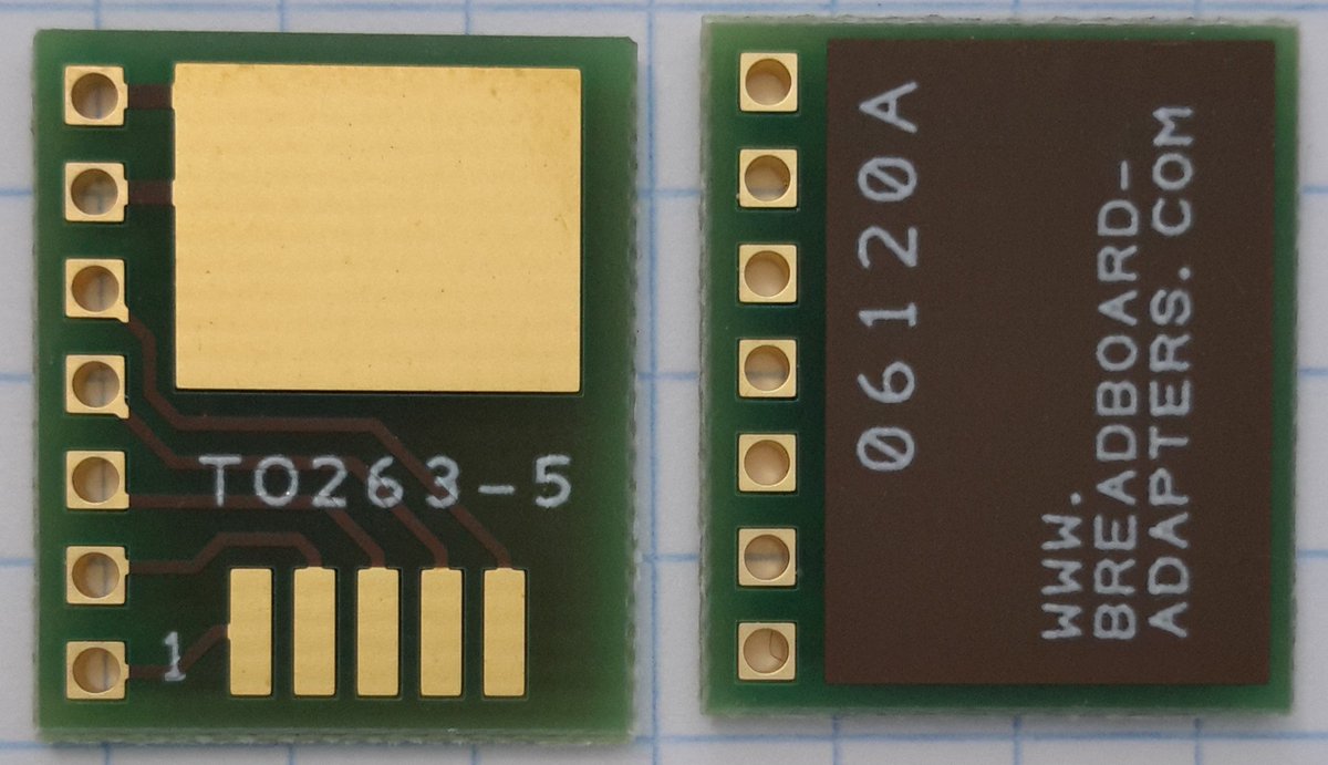BAdapter's tweet photo. Adapter board for testing devices with TO263-5 package
https://t.co/JxOflFo1Dz https://t.co/Yet1zt1gzM