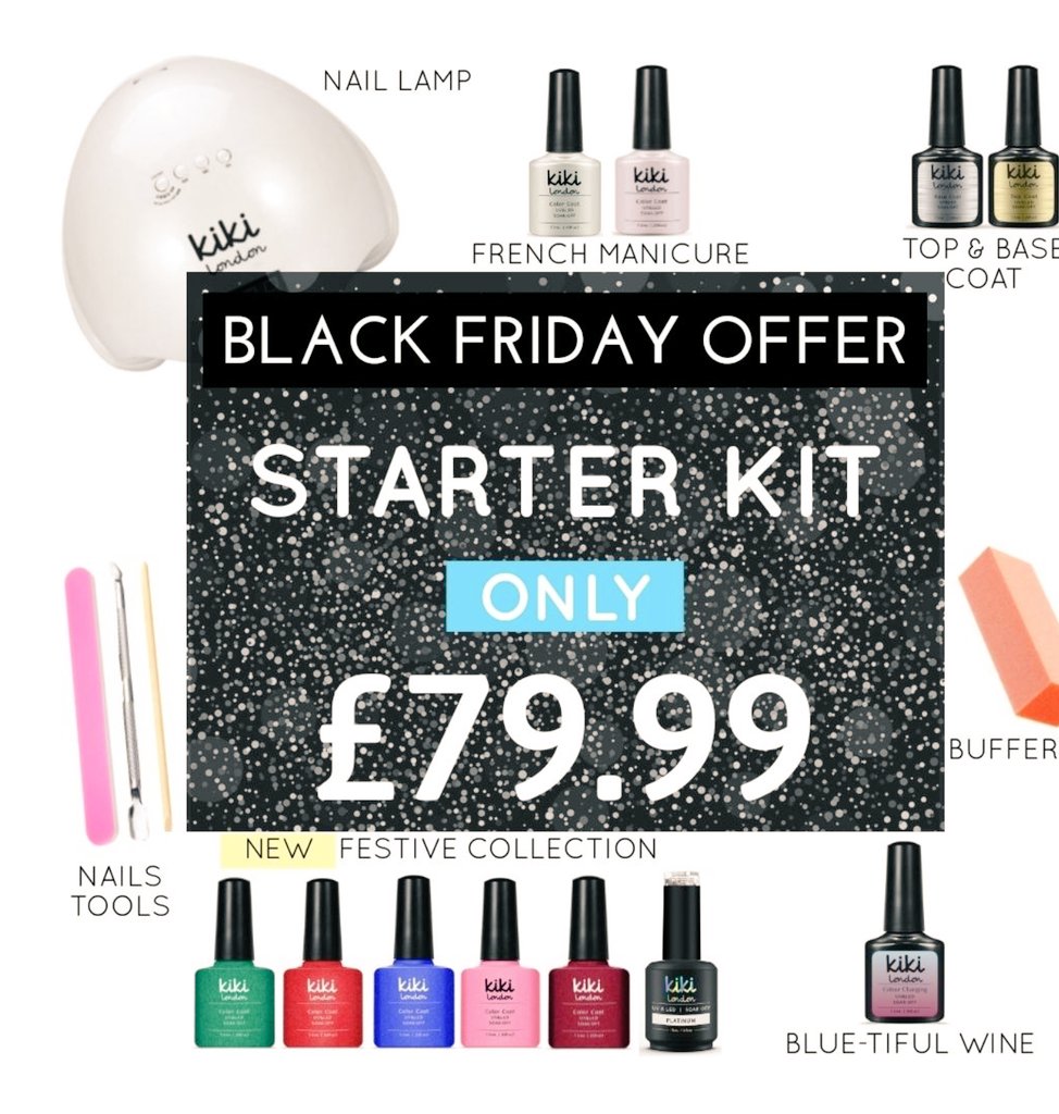 🎉 Festive Starter Kit 🎉
🎀was £149.99 NOW £79.99🎀
▪
🎁🎉🎈Use TW10 for Extra 10% OFF!🎁🎉🎈
🎀 Shop our Black Friday Sales 🎀
▪
bit.ly/2zoFMbX
▪
#kikilondon #kikilondongel #gelnails #gelpolish #Kikilondonnails #BlackFriday #BlackFridayDeals #BlackFriday2018