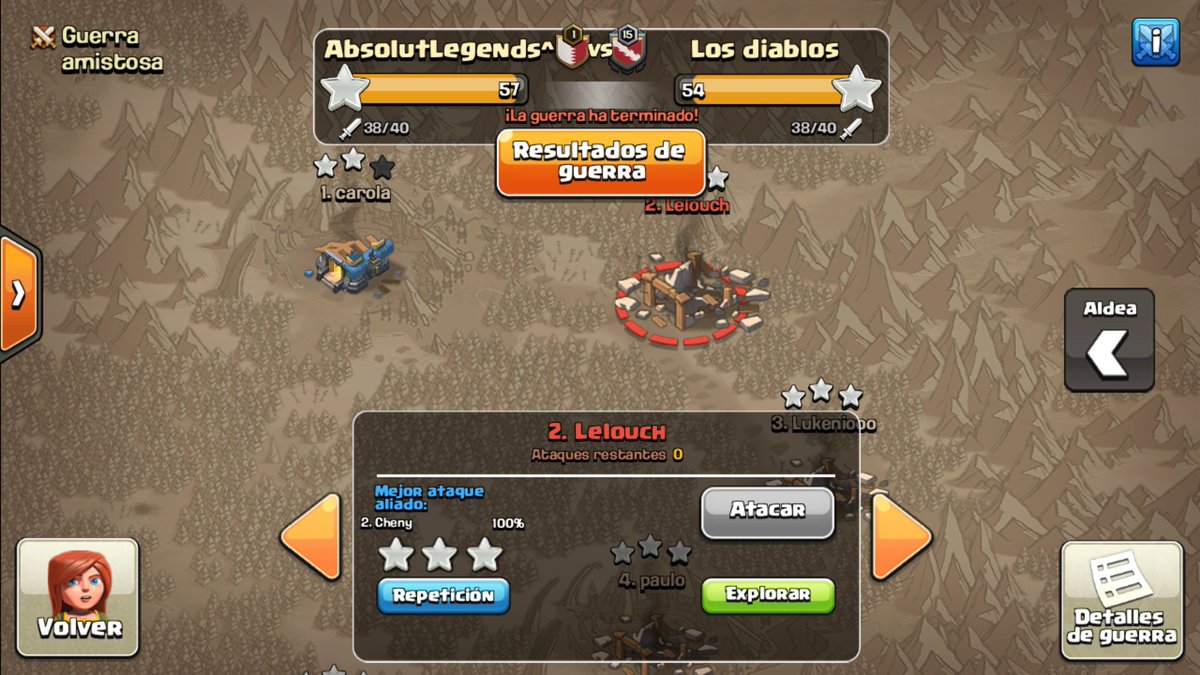 2da. Victoria en la <a href="/LigaCocColombia/">Liga Colombia CoC</a> Gracias por la invitación <a href="/ABSOLUTCLASH1/">AbsolutLegends^</a>. Y a los que quieran ser parte de un grandioso Clan les recomiendo unirse al clan <a href="/losdiabloscoc/">Clan Los Diablos</a> excelente organización y pasión. Clan lvl 15 🔥 Apoyaron al 💯 el directo de <a href="/AlambredjYT/">Alambredj</a>