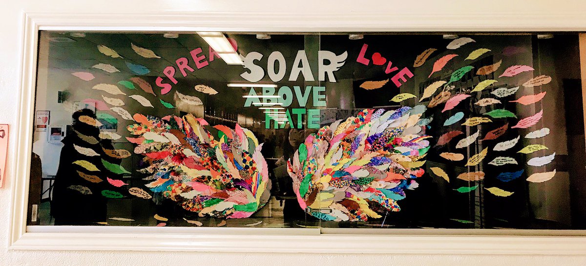 Handpainted, cut and coloured by your one and only District Program students for antibullying week.  #chooseACTION #makeyourpledge #antibullyingweek2018  <a href="/TLKDistProgram/">TLK District Program</a> <a href="/TLKLife/">TL Kennedy SS</a> <a href="/PeelSchools/">Peel District School Board</a>