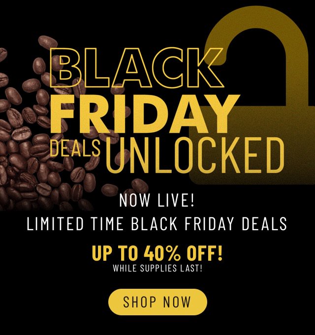 HomeCoffeeSolns's tweet photo. #Blackfriday #Deals Unlocked! Save Now - Up to 40% Off!https://t.co/I8z8QZAwpo #sale #coffee #tea #espresso https://t.co/LxRN531o3l