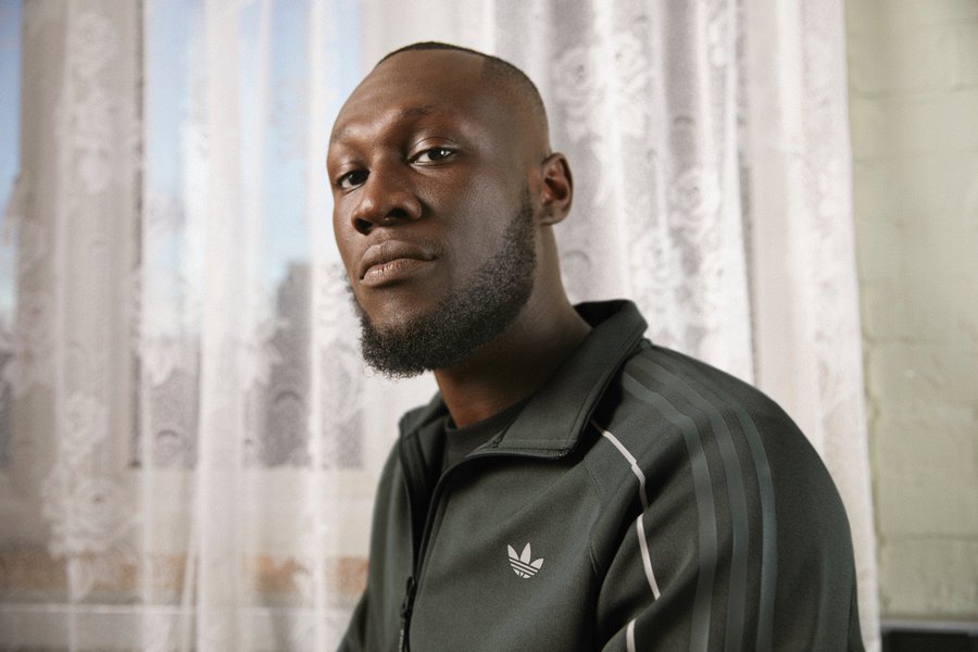 Stormzy with Adidas Originals for '90s and looks