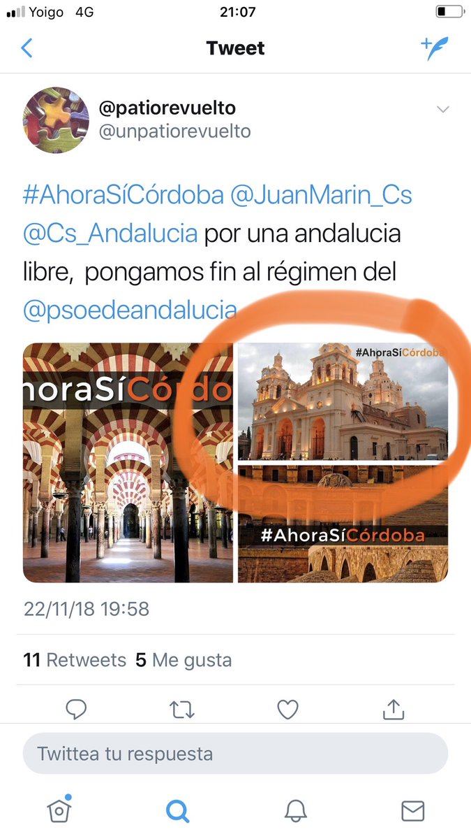 Mamengoes's tweet photo. Ya no es porque sea un tema importante en la ciudad, o porque que sea Patrimonio de la Humanidad. Es que si pretendéis representar a algún cordobés/a igual debiérais saber que esa no es nuestra Mezquita-Catedral, que sí es la Catedral de Córdoba, pero de Argentina #AhoraSíCórdoba https://t.co/4yI3U0k7Tv