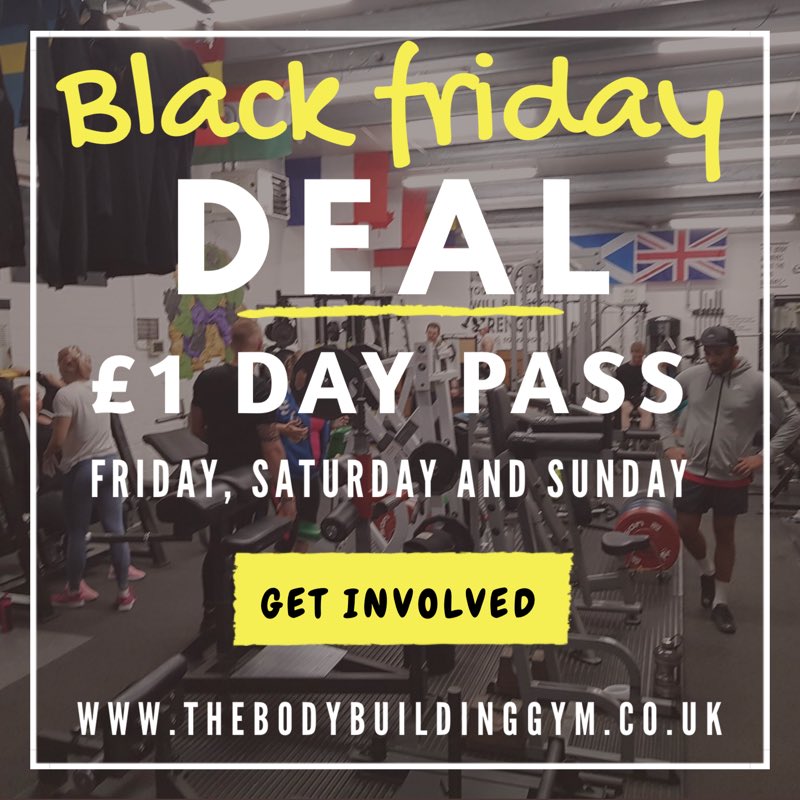 TheBodybuildgym's tweet image. Come and train with us this weekend for £1 - can you give us a RT and spread the word!  #edinburgh #BlackFriday2018 #gymlife