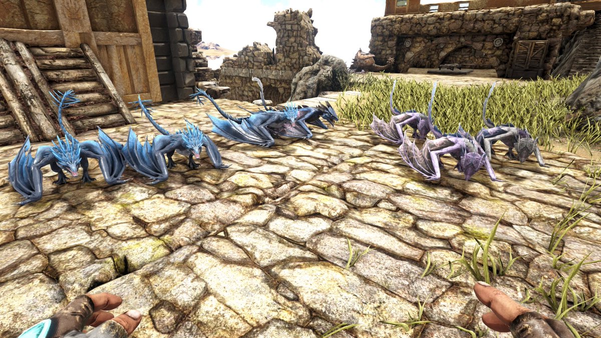 あふろ イキマース Ark 新マップ前にやるやる詐欺していた 初めてのワイバーンのブリーディング なんかいっぱい産まれた W 赤いライトニング拾ったと思ってたけど 居なかったなぁ残念 アイスに詳しい方 このアイスは通常カラーですか