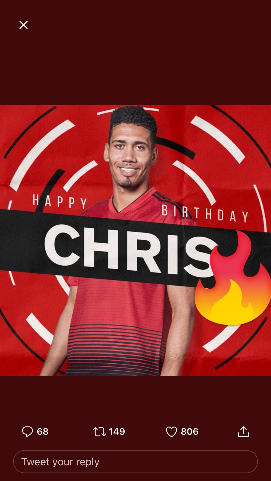 Happy Birthday Chris Smalling.  