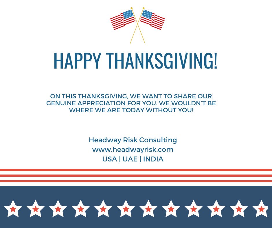 headwayrisk's tweet photo. Headway Risk Consulting wishes you all a very Happy Thanksgiving! We wouldn’t be here without your support! 

https://t.co/9QPVlIEfHj

#thanksgiving #USA #UAE #India #Accounting #Quickbooks #Audit #VAT #Bookkeeping #Payroll #Thanksgiving2018 #HappyThanksgiving2018 https://t.co/L8Hr6zBuBD