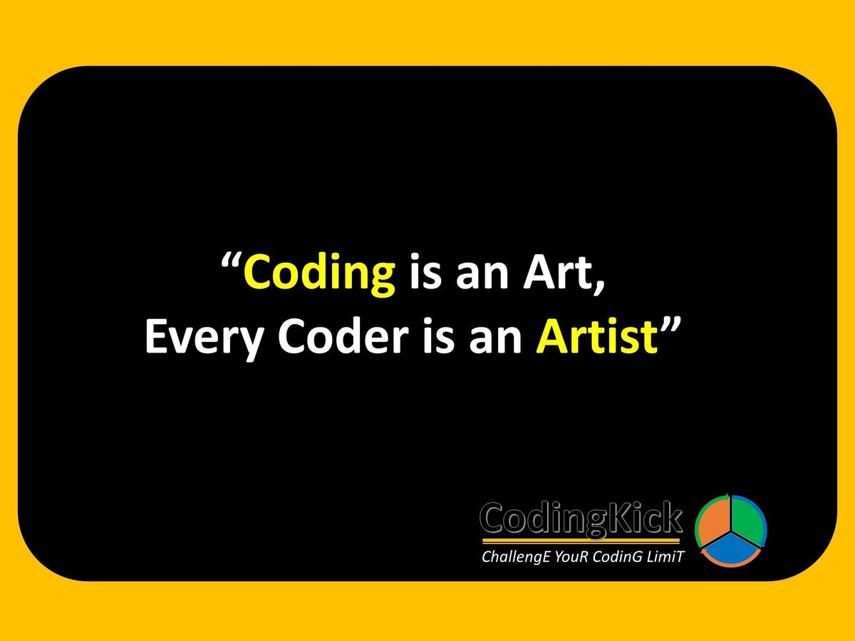 CodingKick's tweet image. #codingkick #codelover #programming #programmer