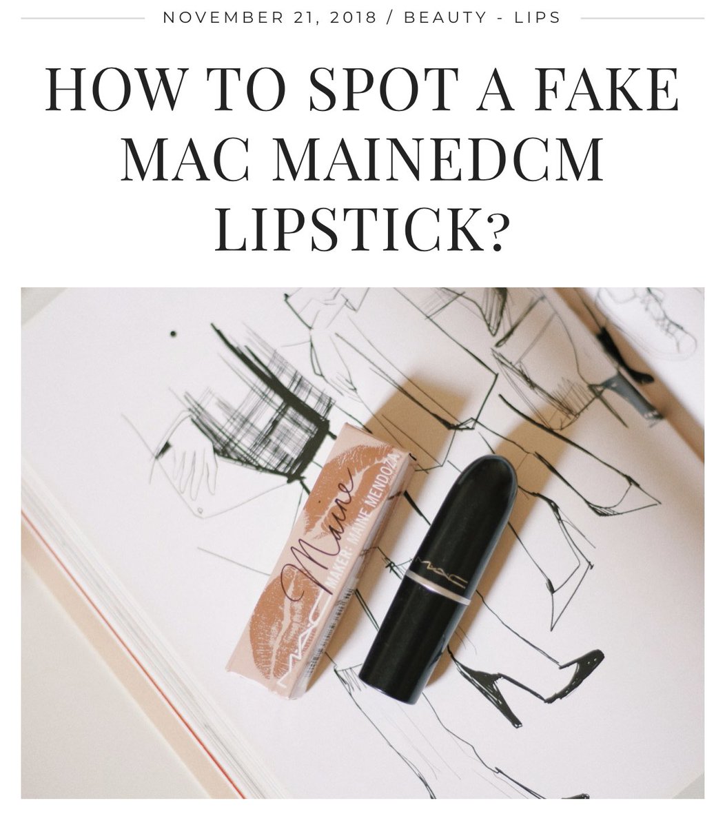 brandyformaine's tweet photo. check out make up in manila's blog on how to spot a fake MAC mainedcm lipstick! link here ▶️ https://t.co/vLahc2kc7U

RT to save a friend 😆 #MACmainedcm #MaineMendoza https://t.co/7bEFziZKxq