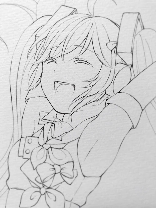目が覚めないので線画しています
今日のお供はMETEORです? 
