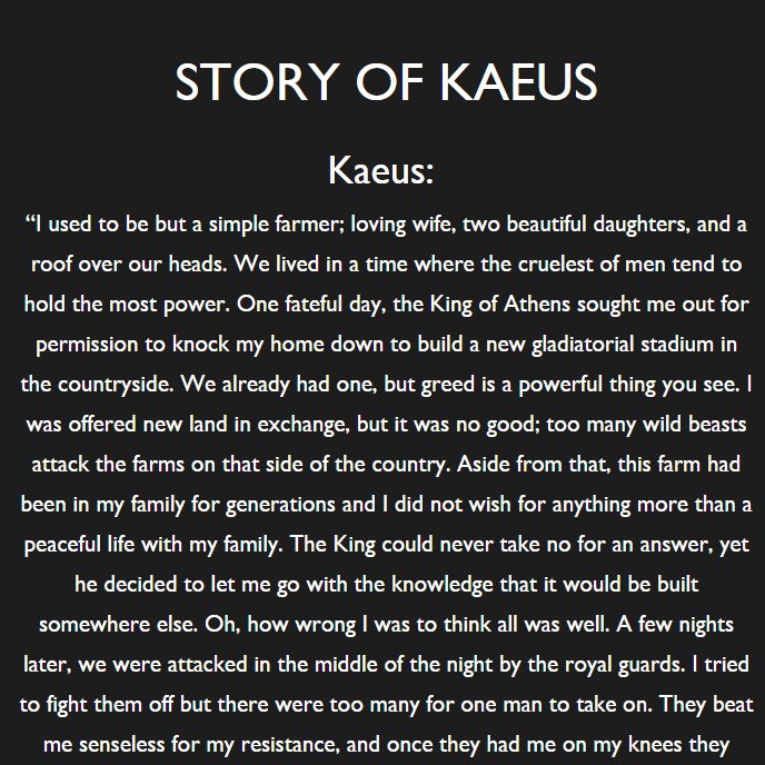LaboursGame's tweet photo. Heads up everyone, we have updated the next segment of the Story of Kaeus on our website! Be sure to go and read Thursday's release and stay tuned for more content every Monday and Thursday.
~
#laboursgame #update #website #storyrelease #gamedevelopment #studentproject #uniwork https://t.co/0LKnnn0uGb