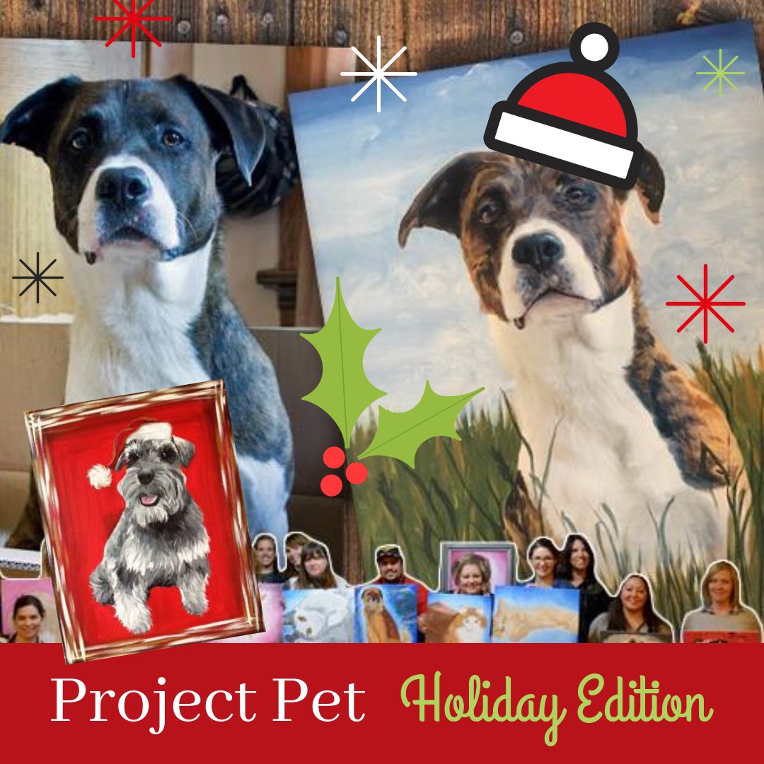 PinotLoganSq's tweet photo. Join us December 9th for our classic crowd favorite, Project Pet! You're welcome to paint the traditional or holiday (gift) version! Please send us your pet pics by November 27th! πΆπ±π #projectpet #catlovers #doglovers #catmom #catdad #dogmom #dogdad #petpainting #artsygifts https://t.co/sMmW6KwIQ6