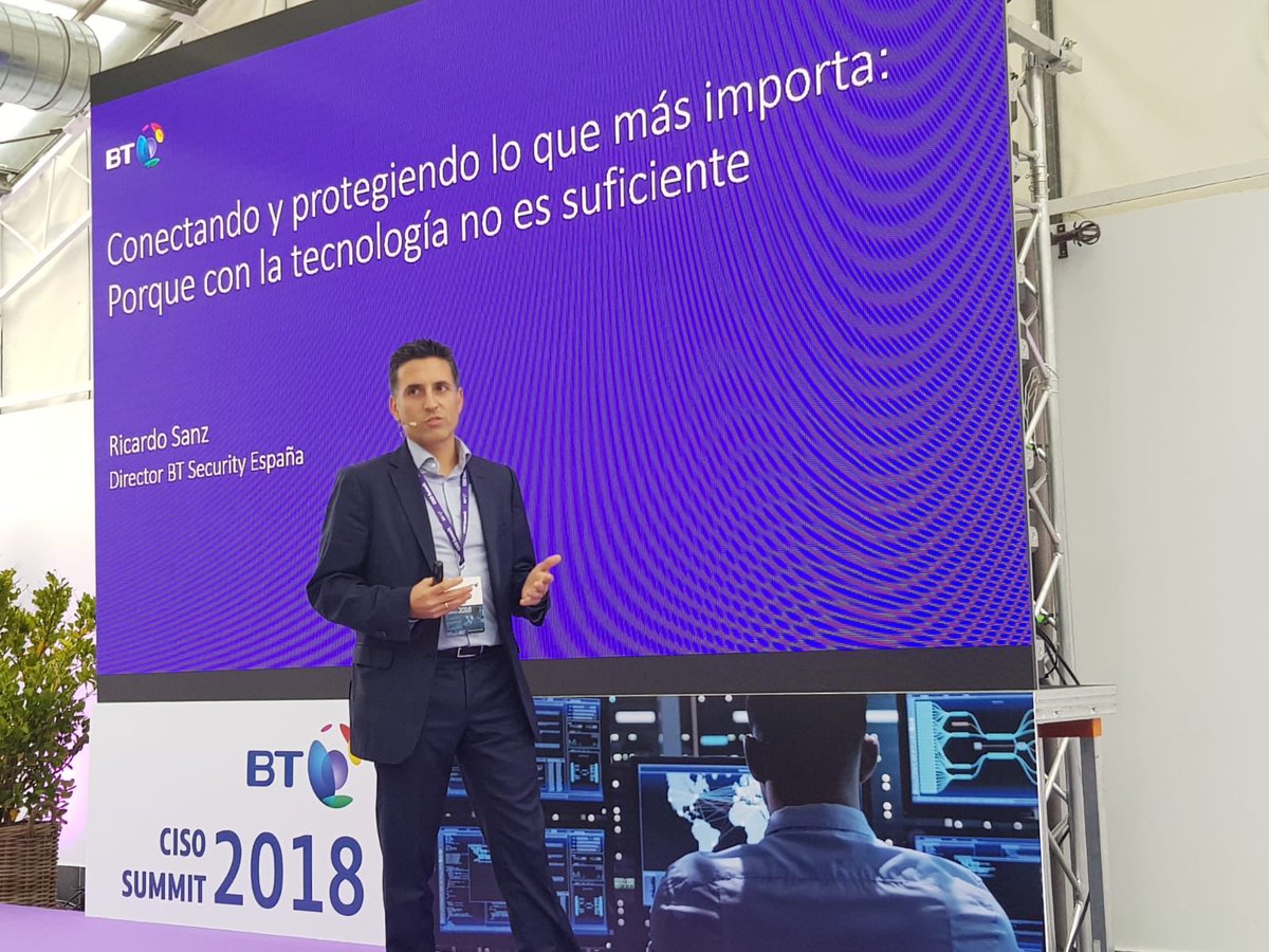 ricardosanzmar's tweet photo. Great #CISO #Summit2018 at Madrid today sharing #experiences with #customers who make #security integral to their #business @bt_global https://t.co/ztEL40OMO0