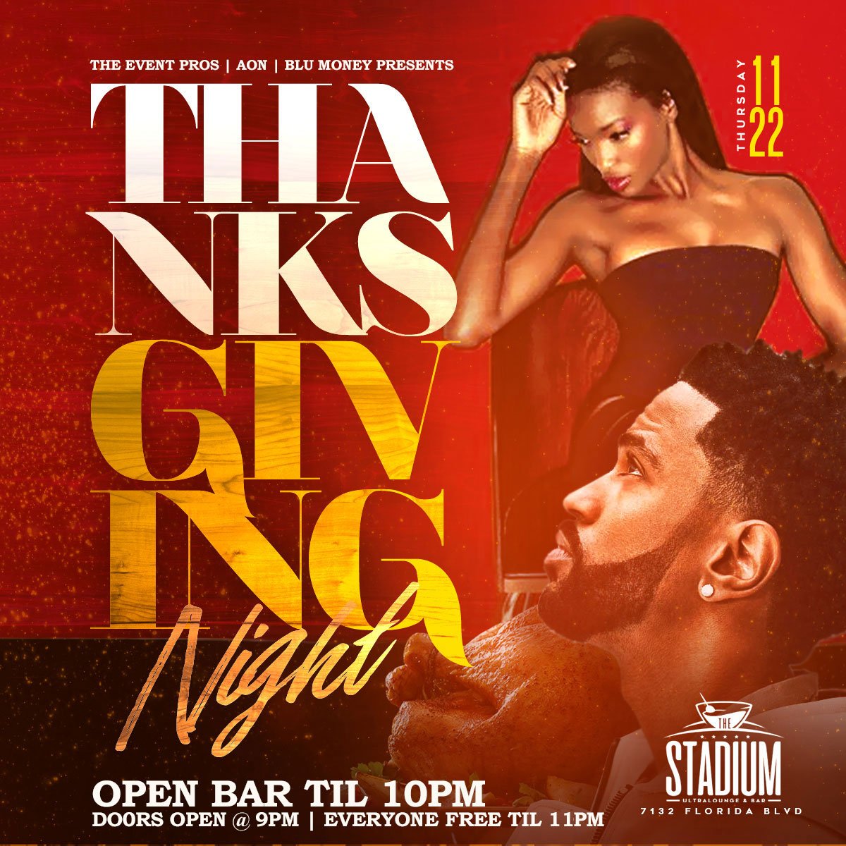 daeexkai's tweet photo. TONIGHT ❗️❗️
After The Food &amp; Family Fun, Join Us at The Stadium💥
Open Bar From 9pm-10pm 🍹
Free Entry Til 11pm 🎟
▪️▪️▪️▪️
The Stadium Ultralounge
7132 Florida Blvd.
18+ To Enter.
▪️▪️▪️ ▪️ https://t.co/L2BykjytNc