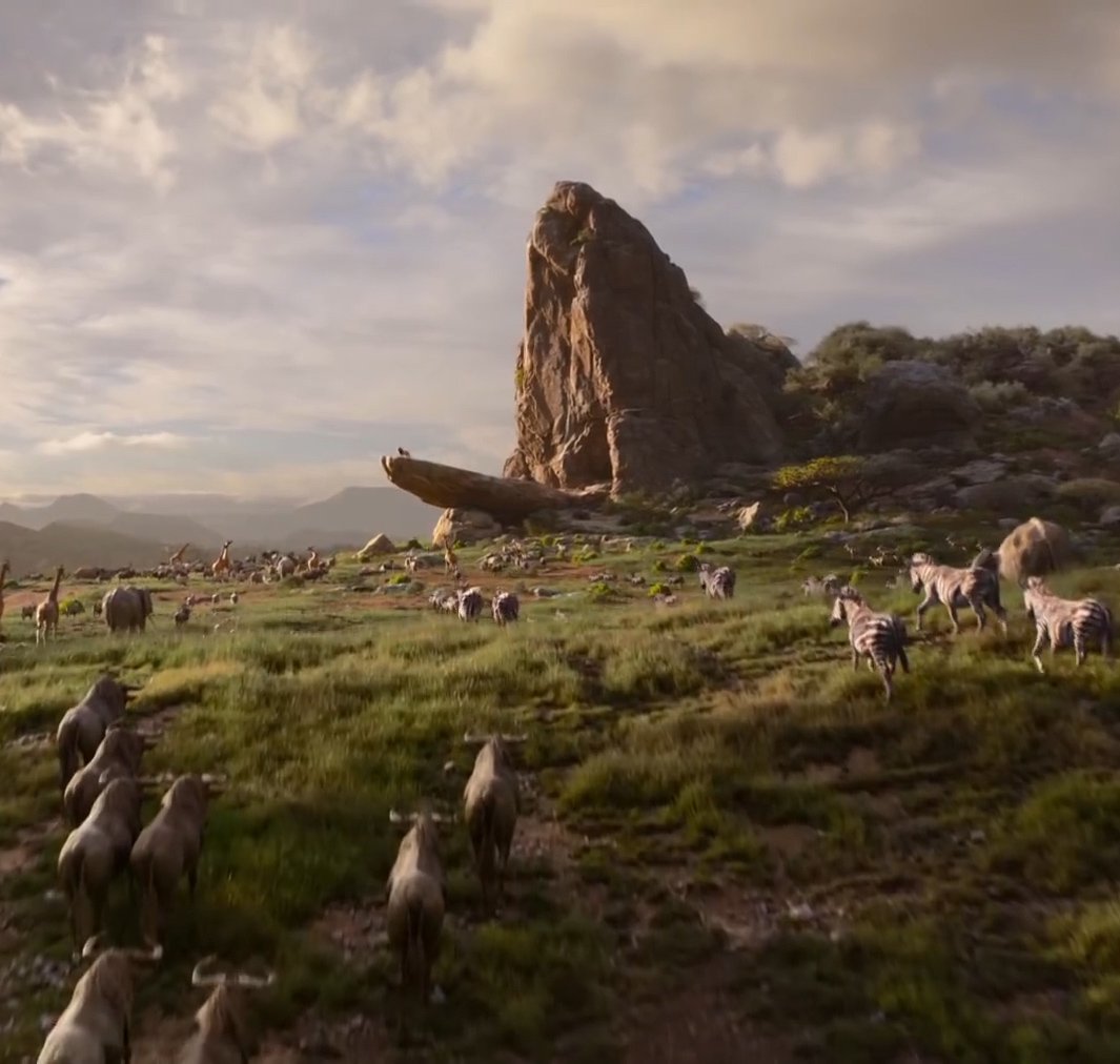 Как нарисовать скалу предков из фильма король лев