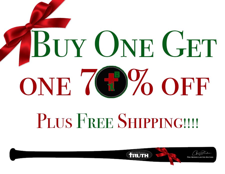 Happy Holidays! Until Dec. 17th, @troypsilva ‘s #BaseballTruth #LimitedEdition #Maple #inkdot #woodbats and #stickers are on sale. Use code TRUTH70 at checkout. While supplies last.