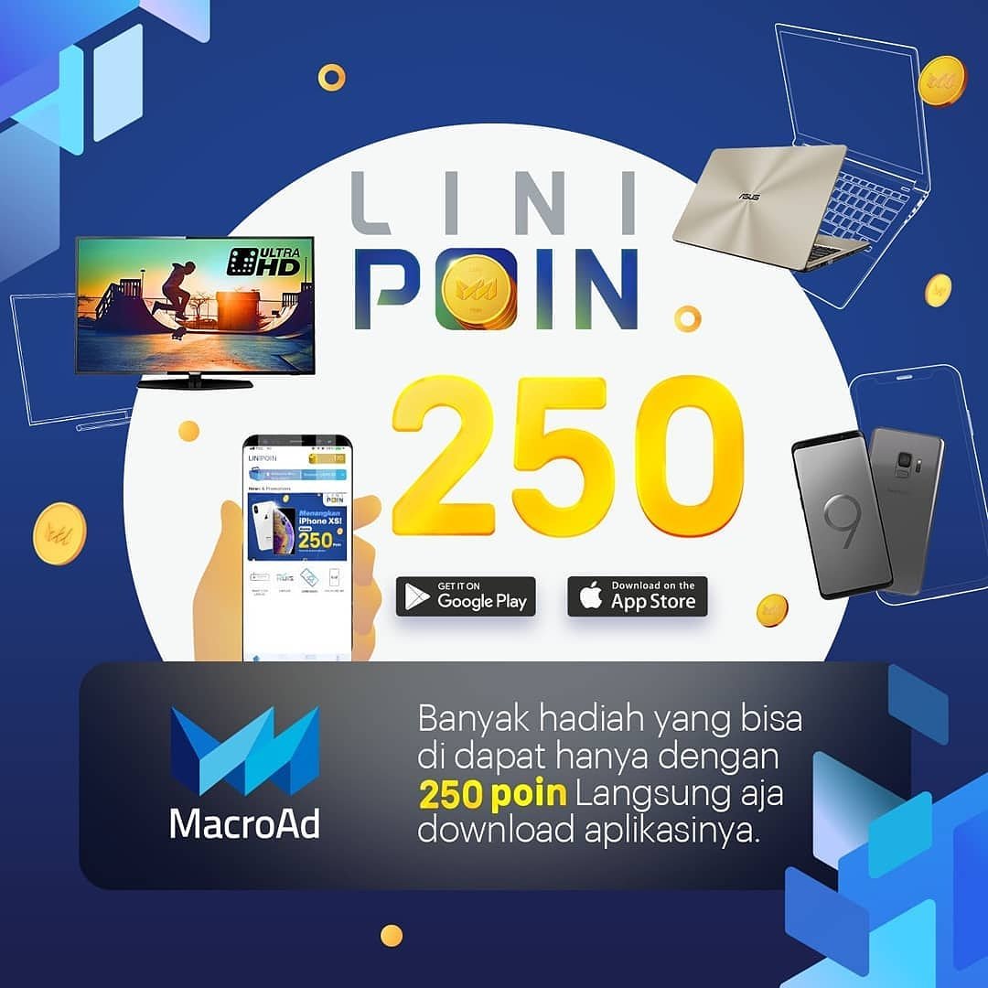 SINDOnews's tweet photo. Masih banyak hadiah menarik yang bisa didapat oleh pemain LINIPOIN yang sudah memiliki 250 poin. Penasaran pengin ikutan? Langsung aja, download aplikasinya. Semua hadiah ini. SERIUS!
#LiniKini #MacroAd #CommunerLine https://t.co/NWzgyVML3R
