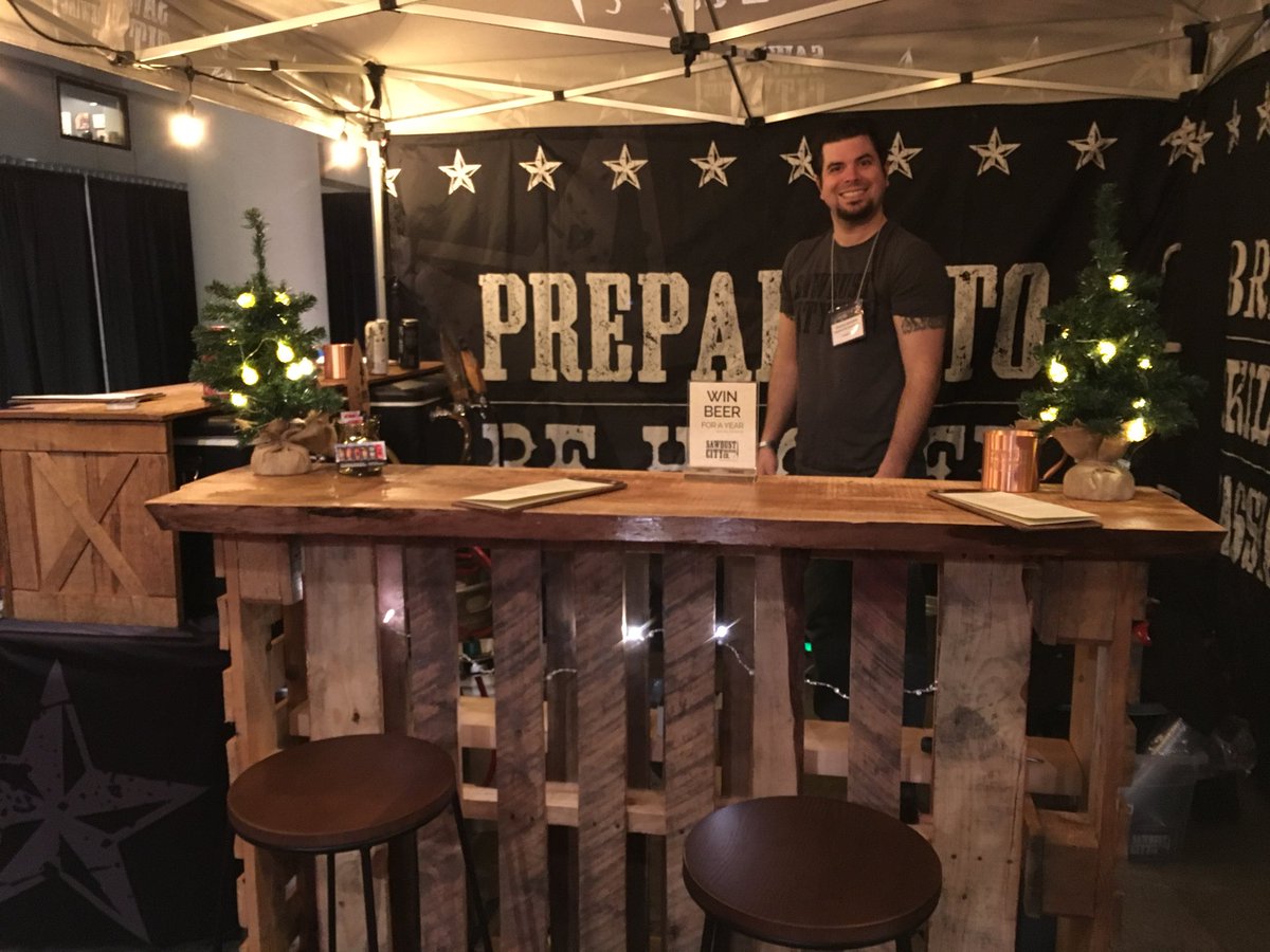 Okay #toronto we’re set up and ready for ya at the <a href="/GFWE/">Gourmet Food & Wine</a>. We’re pouring #littlenorwaypalelager #lonepineipa #LDV &amp; #buttertartale And yes. We brought a bar.