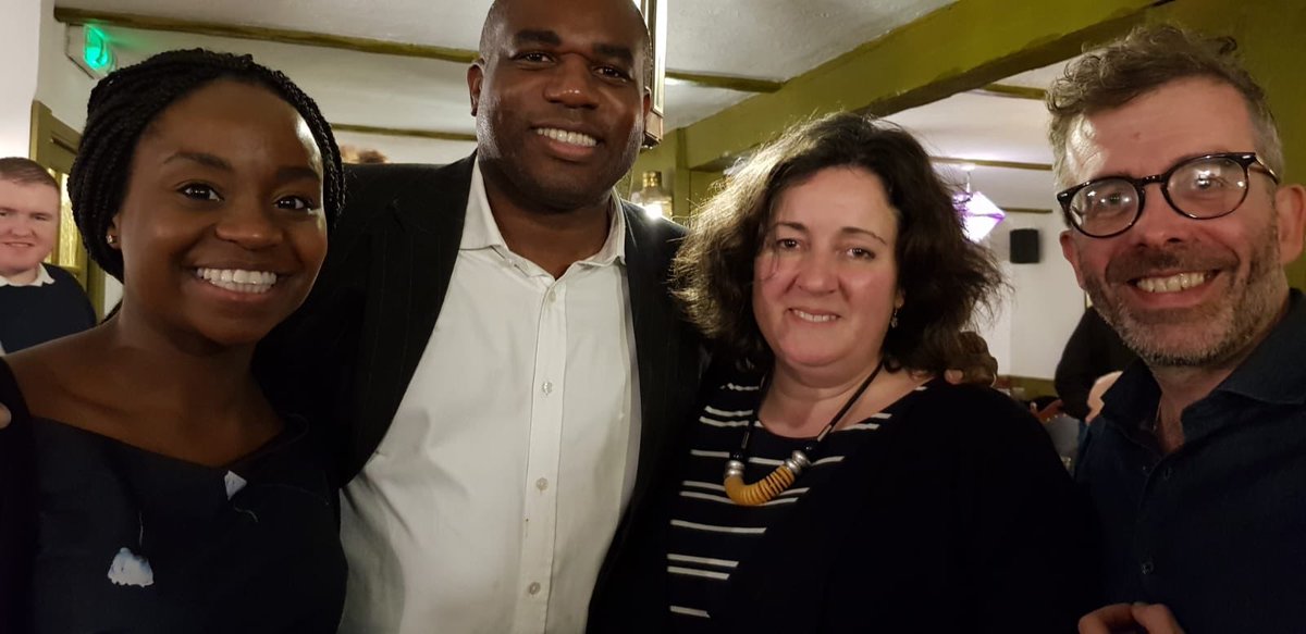 Adele_BW's tweet photo. Not my best photo face but I don’t care. Thank you so much for coming to #rdg @DavidLammy and for such an inspiring and thought-provoking speech and Q&A. Well done to #TeamKatesgrove for organising! @phi88 @Gurvinder_Kaur_ @AyoSokale @REDCaversham https://t.co/3vdkiLiHNW
