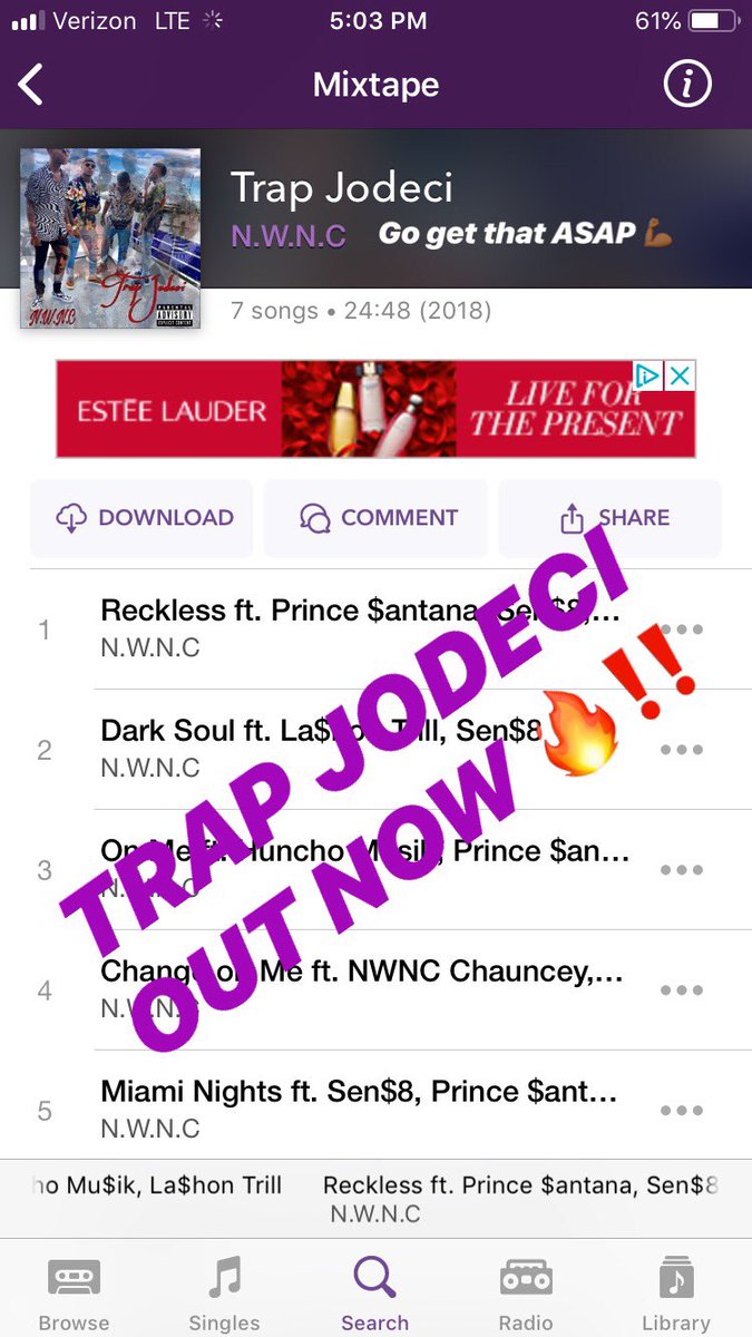 JuniorReese5's tweet photo. TRAP JODECI OUT NOW ‼️ 
#NWNC #TRAPEP #LLAR #LLRD #GODOWNLOAD https://t.co/OhXyIorrjf
