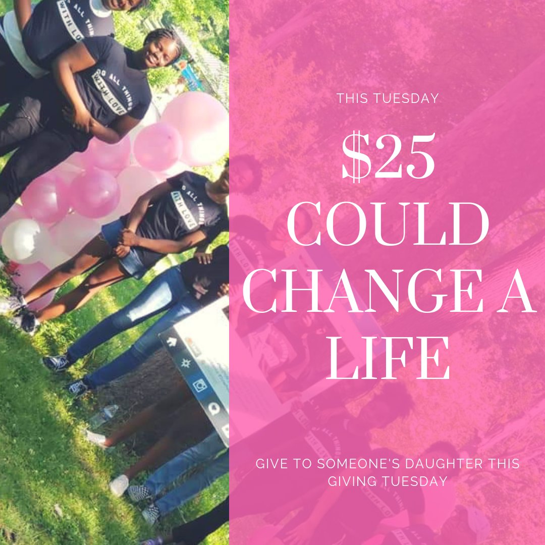 SDIncNJ's tweet photo. Did you know that for just $25 you can sponsor a mentee! This #GivingTuesday make a commitment to change someone's life and give to Someone's Daughter!
#GivingTuesday #nonprofit #RiteAid #KidCentsThanksForGiving #Girls #mentorship #dosomething #giveback #socialgood https://t.co/BRDQeSQtDU