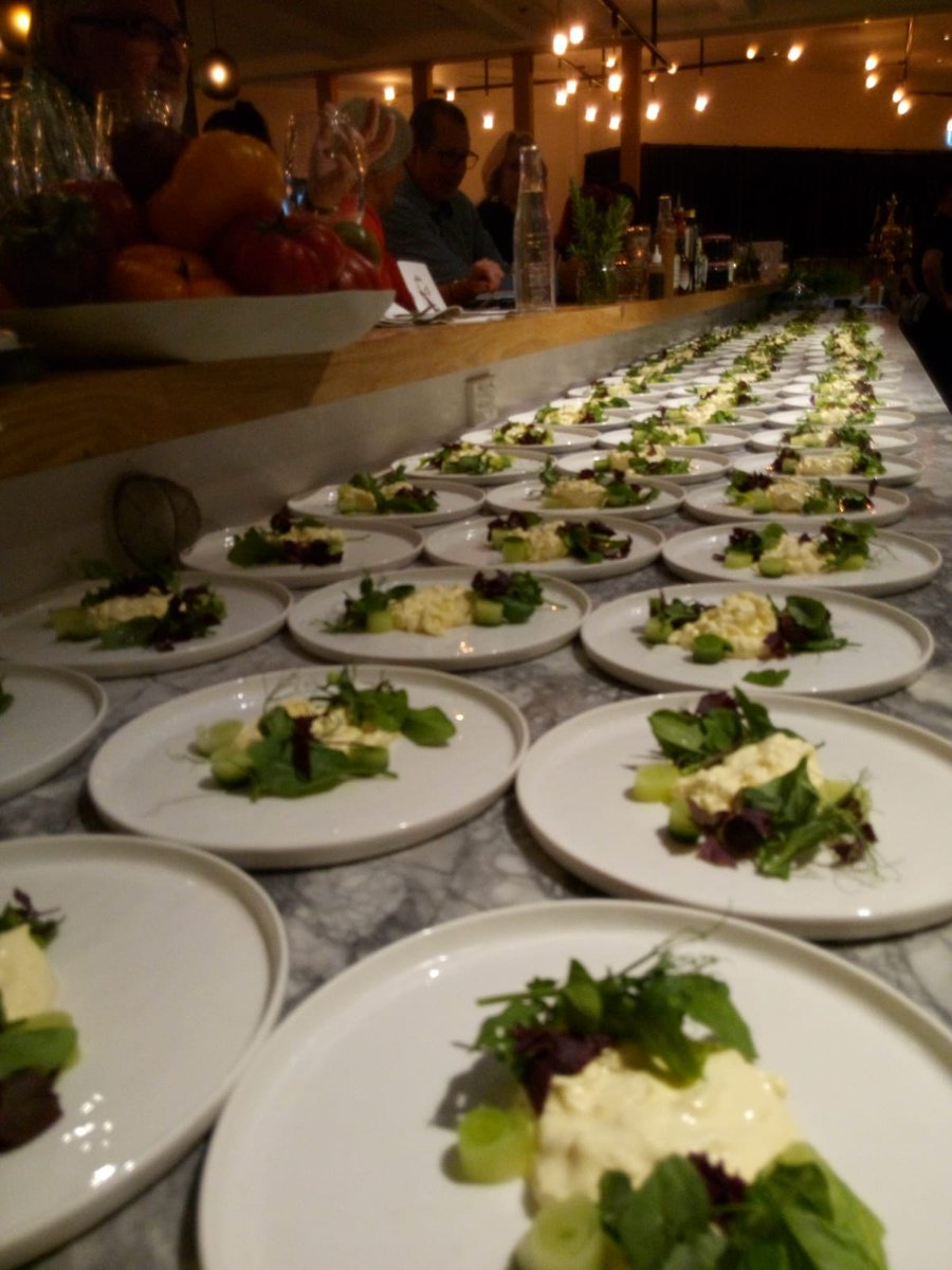 ItalyinNZ's tweet photo. Week of Italian Cuisine in the World: Alessandro Cannata & Francesca Fucci's dinner at #Giraffe's restaurant, what a treat! #ItalianTaste2018 #ItalianFood #simongault #viaviocheese https://t.co/8C1eOO8sth